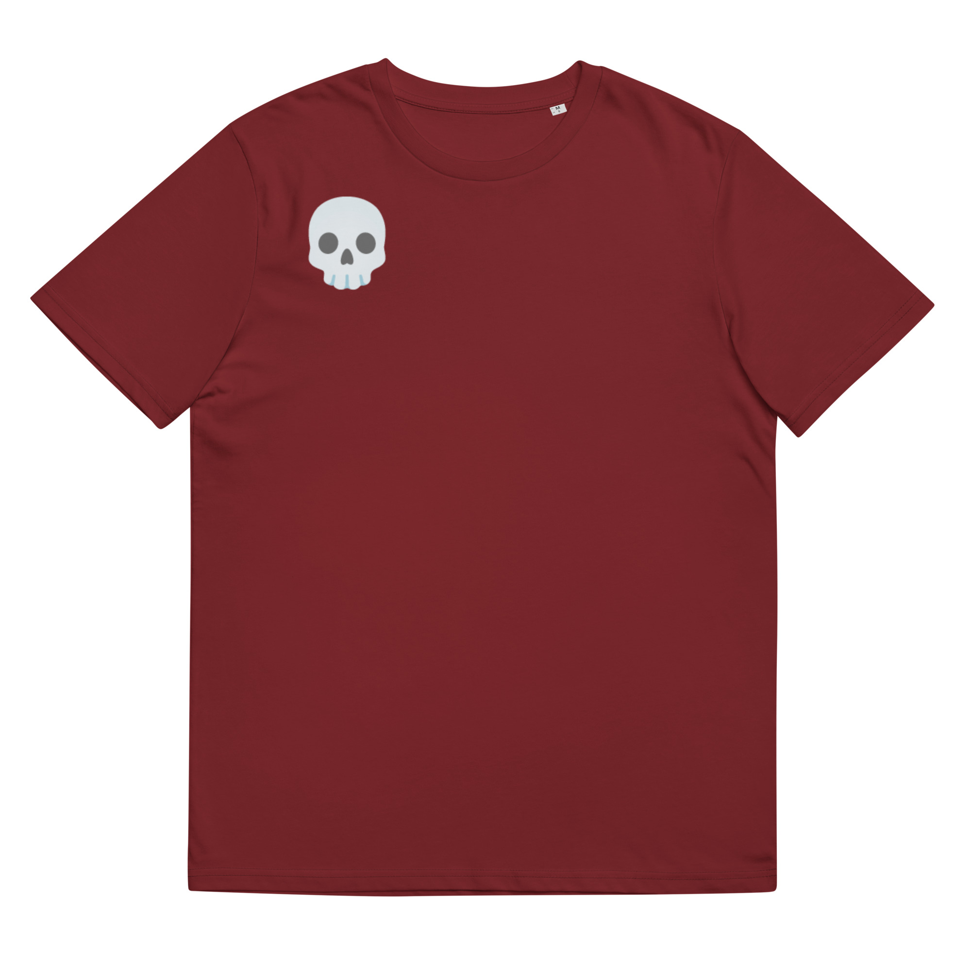 unisex-organic-cotton-t-shirt-burgundy-front-64f86dc15eac9.jpg